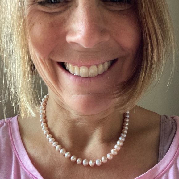 New handmade freshwater mauve pearl necklace - Picture 6 of 6